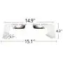 Lubber Elevated Acrylic Dog Bowls Pet Feeder Stand with 2 Stainless Steel Bowls