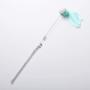 ocijf179 Cats Teaser Pompom Feather Goldfish Bell Teaser Interactive Stick Rod Funny Pet Cats Toy - Blue