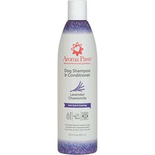 Aroma Paws Dog Shampoo – Cleansing Wash, Conditioning, Moisturizing – Toxin Free, Healthy Ingredients – Aromatic Grooming Puppy Shampoo – Tearless Cleaner, Lavender Chamomile