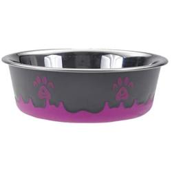 Maslow Design Series Non-Skid Paw Design Bowl, Pink 54 oz/6.75 Cup