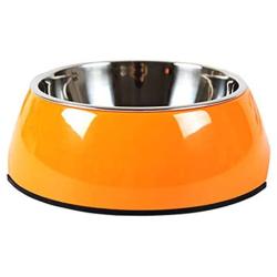 Manda Ocean Pet Bowls Stainless Steel Dog Cat Pet Bowl Universal Pet Water and Food Bowls 4 Sizes and 5 Colors Available