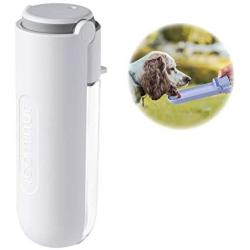 REDMINUT Dog Water Bottle,Portable Dog Water Bottles for Walking and Hiking,Foldable Travelling Pet Water Bottle for Dogs,Leak Proof,Rotatable Trough,Lightweight,Food Grade Material,14 Oz