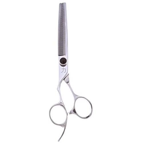 ShearsDirect 45 Tooth Left Handed Blending Shear with Ergonomic Off Set Handle Design, 6.5-Inch