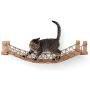 CatastrophiCreations Cat Bridge Wall-Mounted Play and Lounge Toy Cat Tree Tower Alternative for Pets - Natural, One Size