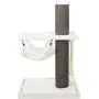 Royal Pet Club Bellaire Cream/Gray Designer Cat Scratching Post Tower, with Oversized Post, Four Corner Hammock, Two Platforms, Sturdy Play Rope, Contemporary Style, 44727 Royal Pet Club Bellaire Cream/Gray Designer Cat Scratching Post Tower, with Oversized Post, Four Corner Hammock, Two Platforms, Sturdy Play Rope, Contemporary Style, 44727