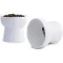 WUHOSTAM 2 Pack Ceramic Raised Cat Food Bowls,15 Ounces Porcelain Elevated Water Bowl, Porcelain Stress Free Backflow Prevention Feeding Pet Dish, Dishwasher and Microwave Safe (White) WUHOSTAM 2 Pack Ceramic Raised Cat Food Bowls,15 Ounces Porcelain Elevated Water Bowl, Porcelain Stress Free Backflow Prevention Feeding Pet Dish, Dishwasher and Microwave Safe (White)