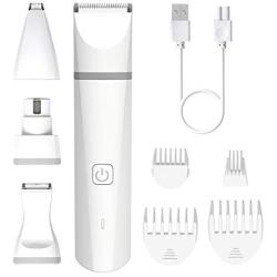 Rolife Dog Nail Grinder 4 in 1, Quiet Grinding Dog Nail File, Nail & Hair Trimmer with 1 Grinder Wheel and 3 Shaving Blades for Large,Medium and Small Dogs and Cats
