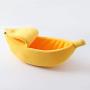 G Ganen Pet Cat Bed House Cute Banana, Warm Soft Punny Dogs Sofa Sleeping Playing Resting Bed, Lovely Pet Supplies for Cats Kittens