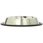 Bergan Stainless Steel Non-Skid/Non-Tip Pet Bowl with Ridges