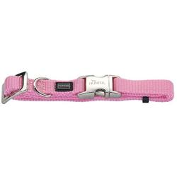 HUNTER Alu-Strong Vario-Basic Nylon Collar, 15/30 x 45 cm, Small, Light Pink
