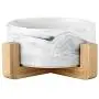 PICKME Ceramic Pet Bowls with Stand, Dog Cat Water Bowl and Food Dish -Heavy Weighted & No Tip Over Pet Comfort Feeding Bowls, Easy to Clean PICKME Ceramic Pet Bowls with Stand, Dog Cat Water Bowl and Food Dish -Heavy Weighted & No Tip Over Pet Comfort Feeding Bowls, Easy to Clean