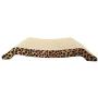 JIKLLSJID Multifunction Cat Scratching Board, Cat Climb Tree with Cat Scratching Board, Cute U Shape Corrugated Paper Pet Cat Toy Cat Claw-Grinding Plate with Catnip Leopard Print Pattern