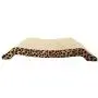 JIKLLSJID Multifunction Cat Scratching Board, Cat Climb Tree with Cat Scratching Board, Cute U Shape Corrugated Paper Pet Cat Toy Cat Claw-Grinding Plate with Catnip Leopard Print Pattern