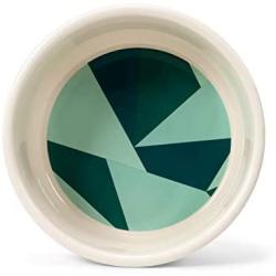 Jonathan Adler: Now House Green Chroma Duo Bowl, Small | Dishwasher Safe, Easy to Clean Dog Bowl with Anti-Skid Lid | Dual Functionality Bowl for Dogs for Storage or Travel
