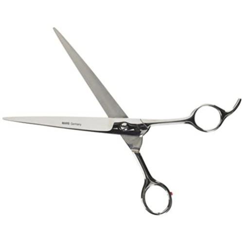 Mars Professional Stainless Steel Curved Scissors, Polished Blades, Rounded Blade Points for Safety, 7'' Length