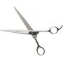 Mars Professional Stainless Steel Curved Scissors, Polished Blades, Rounded Blade Points for Safety, 7'' Length
