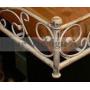 French Iron WHITE SCROLL Dog Pet Cat Bed Victorian Antique Fleur de Lis European by Intelligent Design
