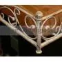 French Iron WHITE SCROLL Dog Pet Cat Bed Victorian Antique Fleur de Lis European by Intelligent Design