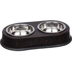 Loving Pets Vintage Double Diner Vintage Black .5pt