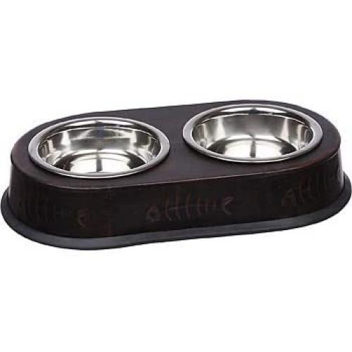 Loving Pets Vintage Double Diner Vintage Black .5pt