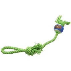 Dingo Dental Dog Toy for Fresh Breath, Light Ball with a Handle, Teeth Care Green 90333