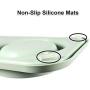 L.D.Dog Cat Bowls for Food and Water with Stand, Cat Food Bowls Non-Spill and Non-Skid, Removable Stainless Steel Bowls for Cats, Small Size Dogs