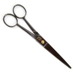 Dubl Duck Anodized Carbon Steel Beau Brummel Curved Pet Shears, 6-1/2-Inch Length