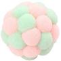 ocijf179 Pet Balls Cat Exercise Toy Plush Handmade Soft Training Ball Interactive Play Pet Supply - Multicolor
