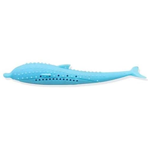 Studyset Catnip Toys Pets Pillow Chew Bite Supplies,Soft Silicone Mint Fish Shape Cat Toothbrush Chew Toy Automatic Cat Teaser