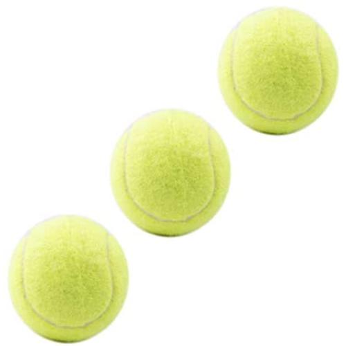 N-A Tennis Balls, 3 Pcs Training Sport Play Cricket Dog Toy Throwing Machines & Playing with Pets