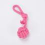 XIHONGSHIR Dog Balls Chew Toys, Cotton Ball Toys, Dog Toys Balls Tough, Dog Toy Balls with Rope, Dog Tooth Cleaning Toy Balls, Nontoxic Bite Resistant,(1Pink + 1Green),Pink+Green
