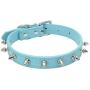 Chenyouwen Pet Toys Great Cat Dog Rivet Collar Pet Accessory Collar, Size: S(Purple) (Color : Blue)