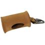 Hide & Drink, Durable Thick Leather Dog Poop Bag Dispenser with Belt Attachment, Dog Walkers, Stylish Dog Waste Bag Holder, Brass Metal Clip :: Old Tobacco