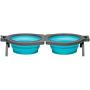 Loving Pets Bella Roma Travel Double Diner for Dogs