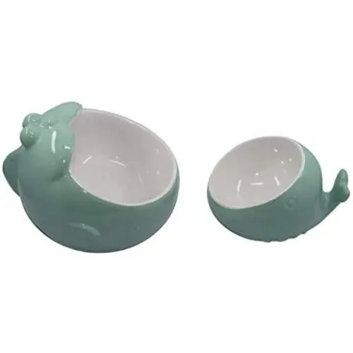 Tocrouy Big Mouth & Whale Shape Elevated Dog Feeder, Single Raised Cat Bowl Ceramic Bowl, Perfect for Small to Medium Sized Cats Tocrouy Big Mouth & Whale Shape Elevated Dog Feeder, Single Raised Cat Bowl Ceramic Bowl, Perfect for Small to Medium Sized Cats