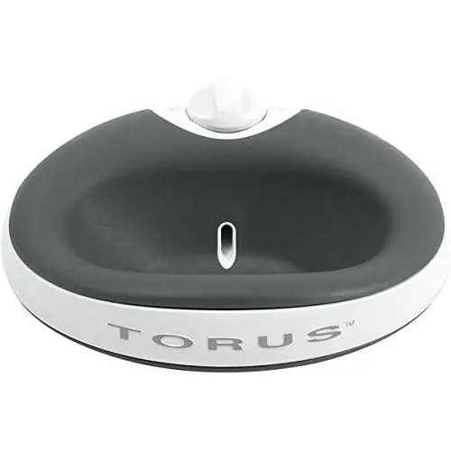 Torus Pet Water Bowl - 1-Liter - Fresh Filtered Water - Healthy & Hygienic Pet Bowl - For Small, Medium, Large Dogs, Cats & Other Pets - Charcoal Torus Pet Water Bowl - 1-Liter - Fresh Filtered Water - Healthy & Hygienic Pet Bowl - For Small, Medium, Large Dogs, Cats & Other Pets - Charcoal