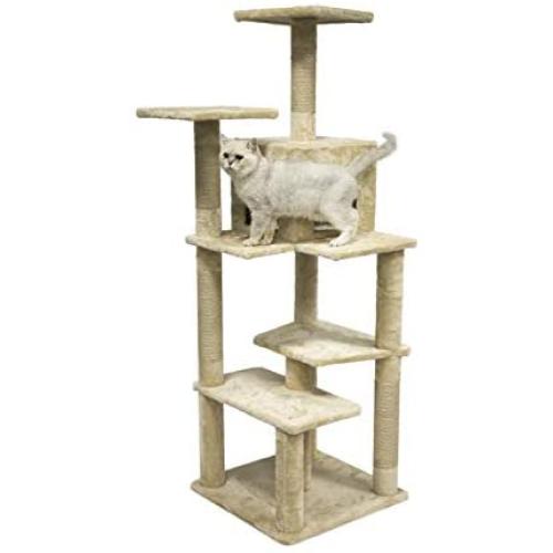 Amazon Basics Cat Tree with Cave, Scratching Posts