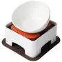 Anlik Pet Feeder for Flat Face Dogs/Cats,Adjustale,Slope Base,Non-Skid Rubber (White) Anlik Pet Feeder for Flat Face Dogs/Cats,Adjustale,Slope Base,Non-Skid Rubber (White)