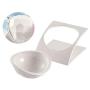 LIONWEI LIONWELI Melamine Tilted Elevated Cat Dog Bowl Raised Cat Food Water Bowl Dish Stress Free, Backflow Prevention, Made to FDA/EC&ECC European Standard