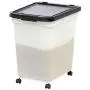 IRIS USA Airtight Pet Food Container, Black MP-350 IRIS USA Airtight Pet Food Container, Black MP-350