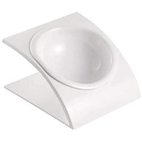 Rxan Cat Dog Bowls Elevated Tilted Raised Cat Food Water Bowl Dish Stress Free Backflow Protection