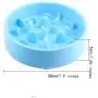 Feeder Slo-Bowl , Feeder Dog Bowl Slow Feeder Stop Bloat for Dogs ,Dog Feeder Slow Eating Pet Bowl （Blue）