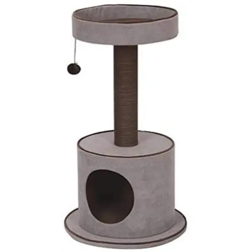 PetPals Steppe - Chenille Two Level Cat Tree with Spacopis Perches & Condo PetPals Steppe - Chenille Two Level Cat Tree with Spacopis Perches & Condo