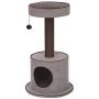 PetPals Steppe - Chenille Two Level Cat Tree with Spacopis Perches & Condo
