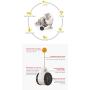 Pet Supplies New Balance Swing Car Tumbler Leak Ball Cat Toy,Green