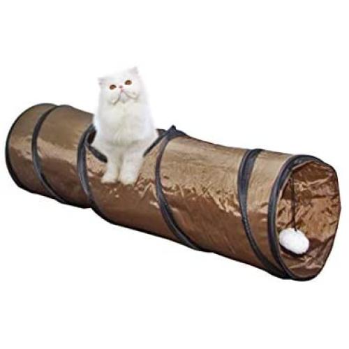 PetLike Cat Tunnels Pop-up Collapsible Crinkle Paper Pet Play Tube Toy with Peekaboo Holes Cat Interactive Toys