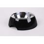 Dog Cat Pet Food Bowl Stainless Steel 2 in 1 Drinking Water Feeding Universal pet Bowl 4 Sizes and 7 Colors Available