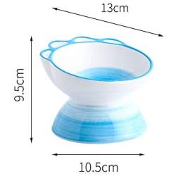 LIONWEI LIONWELI Ceramic Tilted Elevated Cat Dog Bowl Raised Cat Food Water Bowl Dish Pet Comfort Feeding Bowls