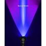 Tattu V2 Heavy-Duty UV Blacklight Flashlight 2-Cell D 3W Ultraviolet LED Lamp, Black