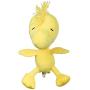 Peanuts Woodstock Classic Plush Big Head Squeaker Dog Toy | 9 Inch Yellow Fabric Plush Dog Toy for All Dogs, Official Product of Peanuts | Squeaky Medium Plush Toys for Dogs